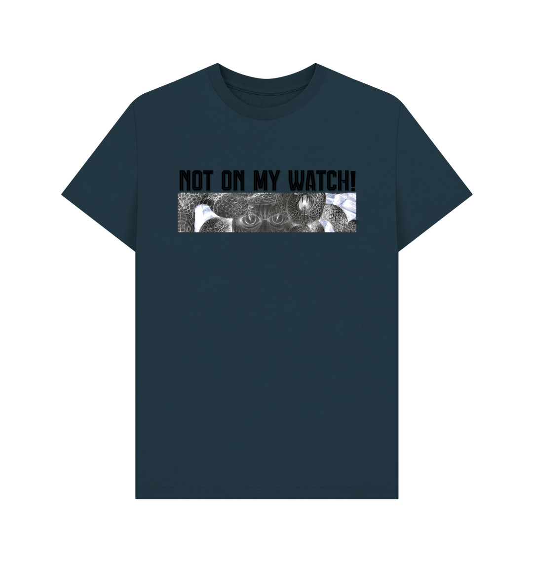 Denim Blue Printed T-shirt
