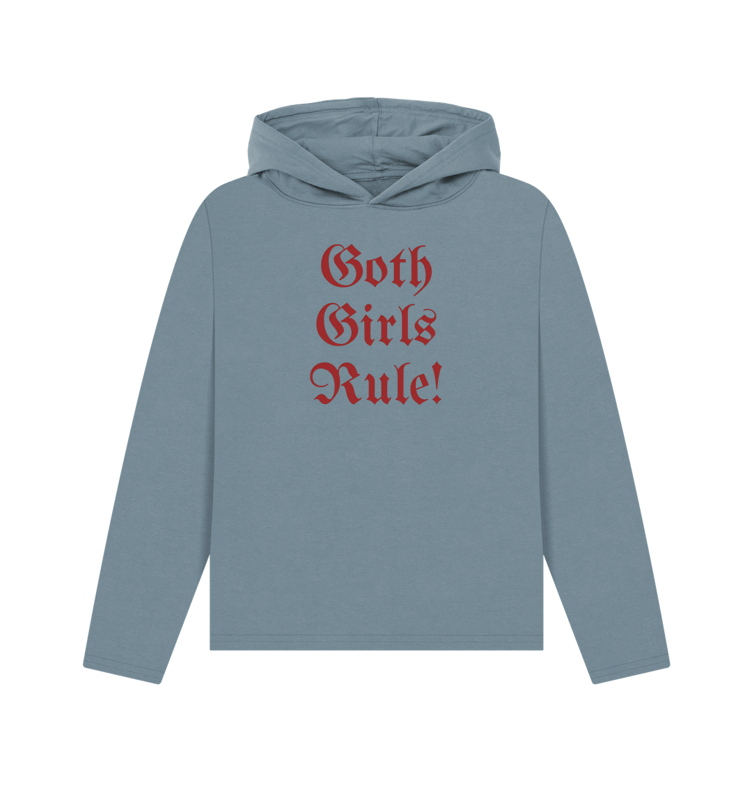 Stone Blue Printed Hoody