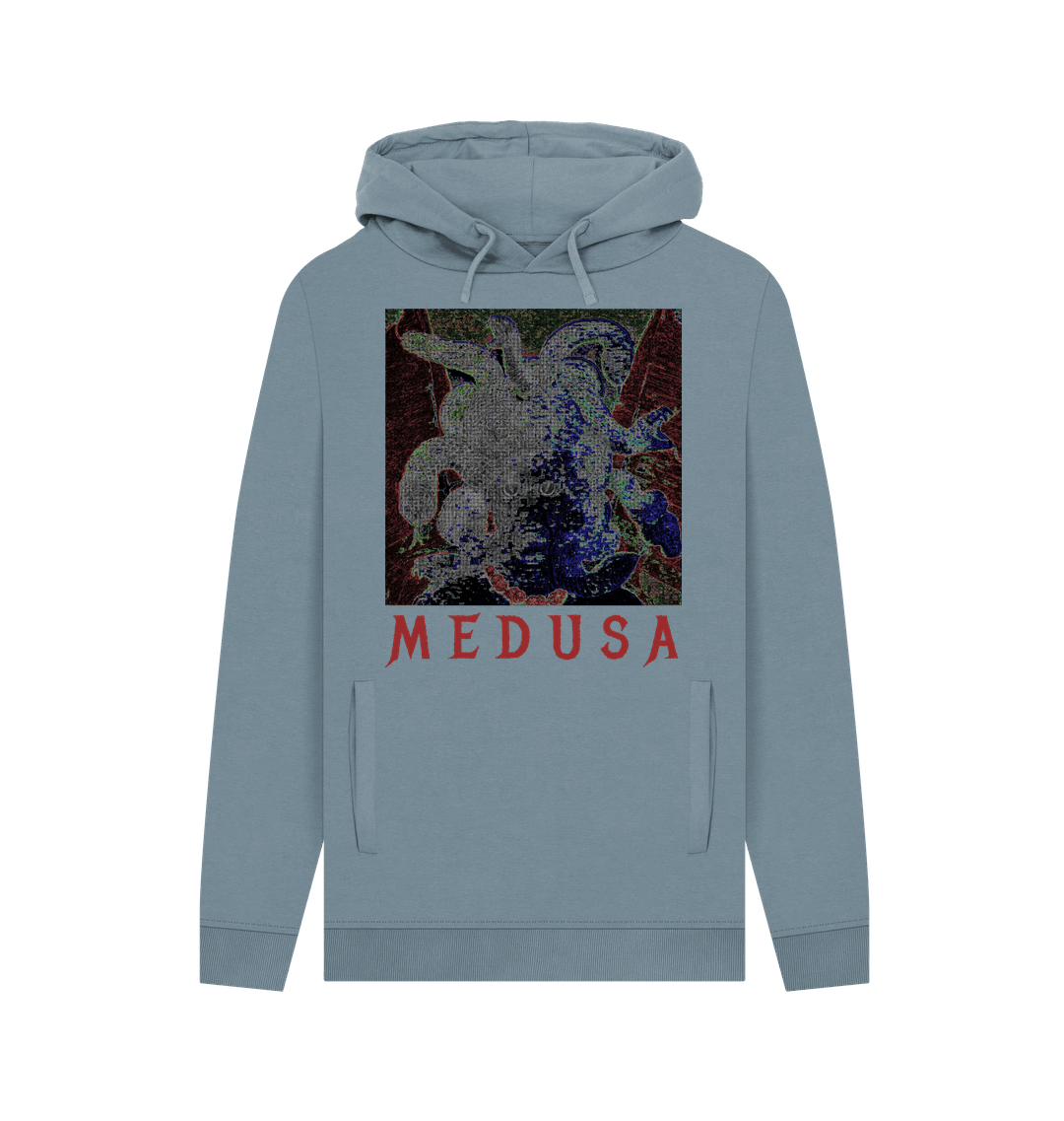 Stone Blue Printed Hoody