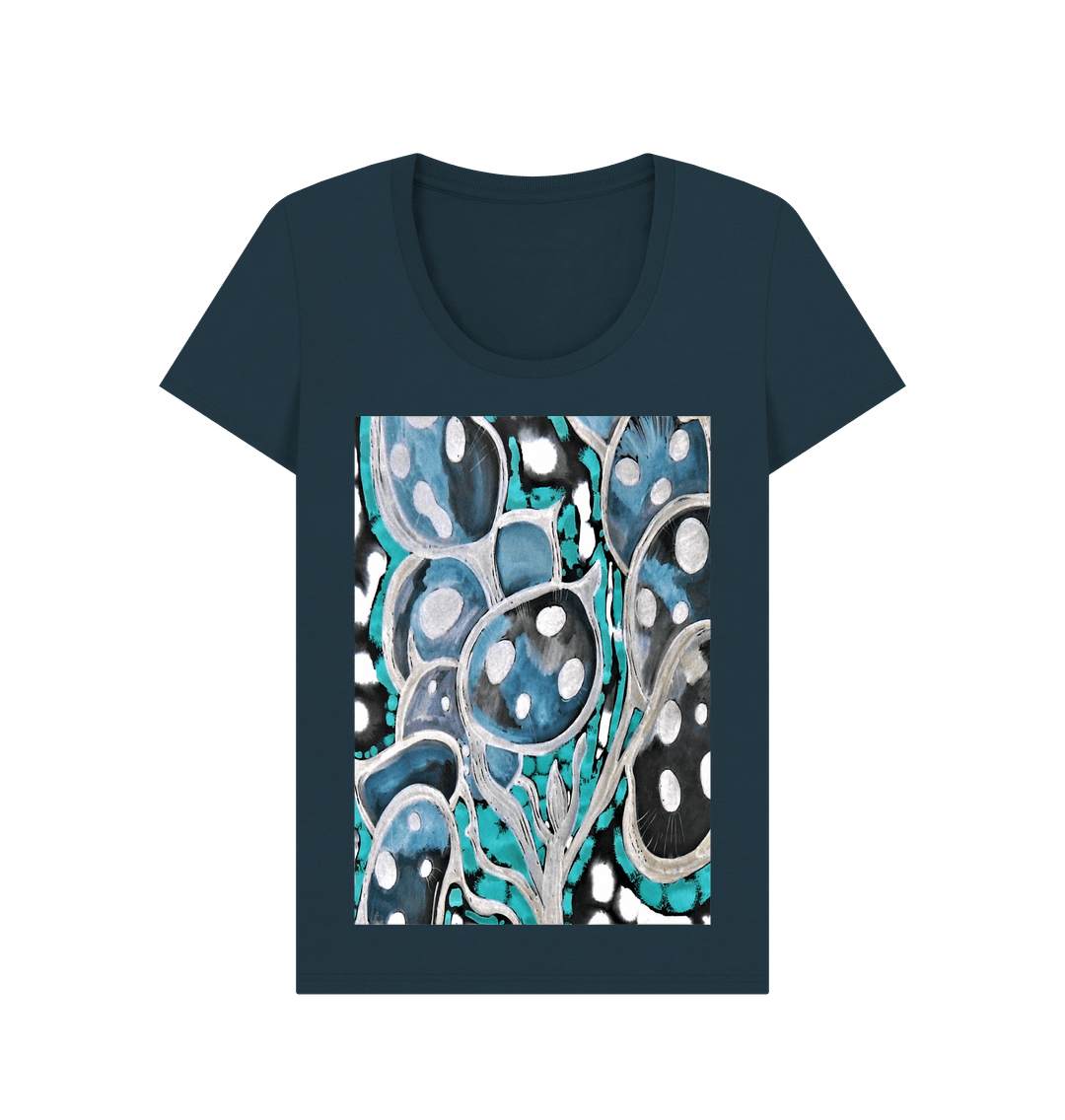 Denim Blue Printed T-shirt