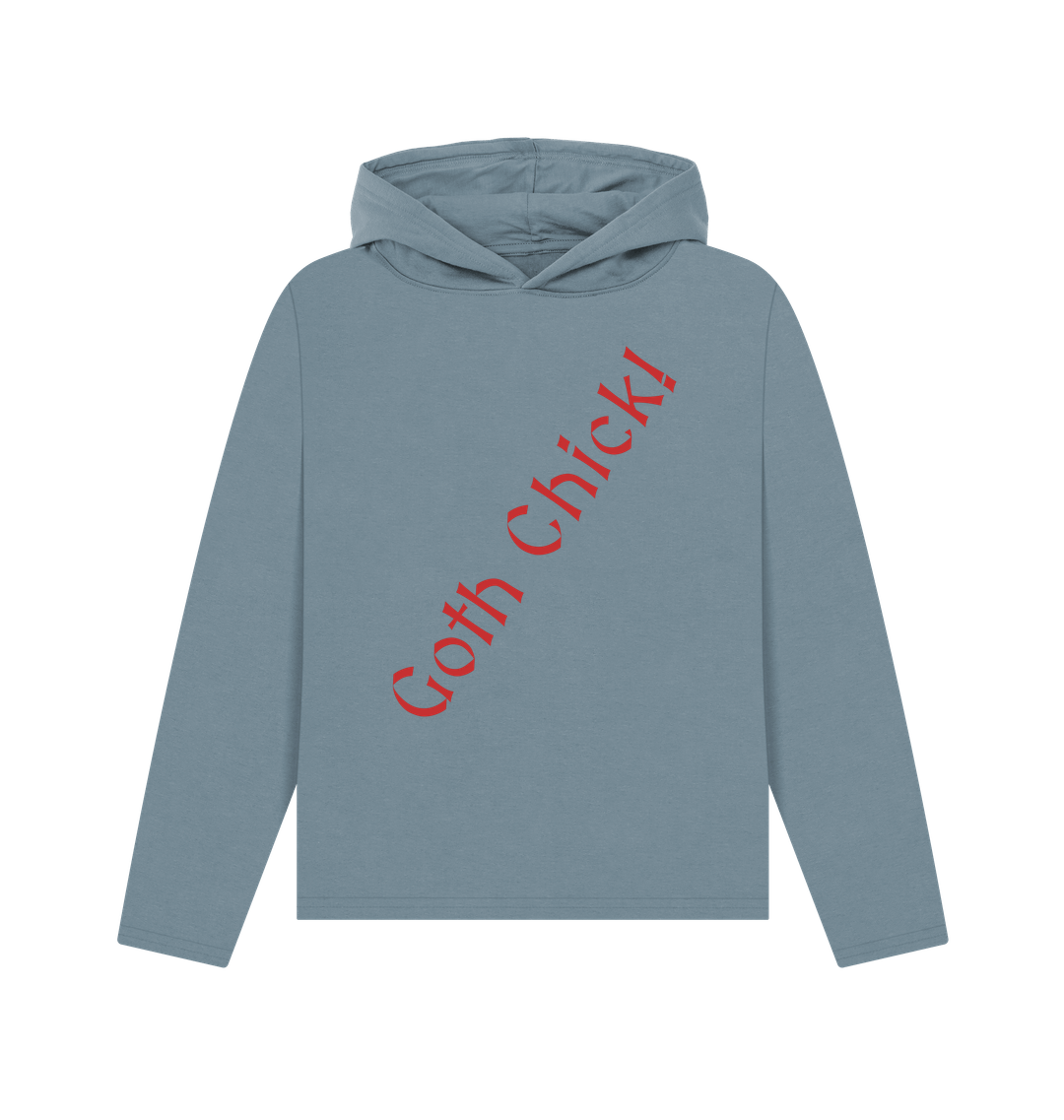 Stone Blue Printed Hoody