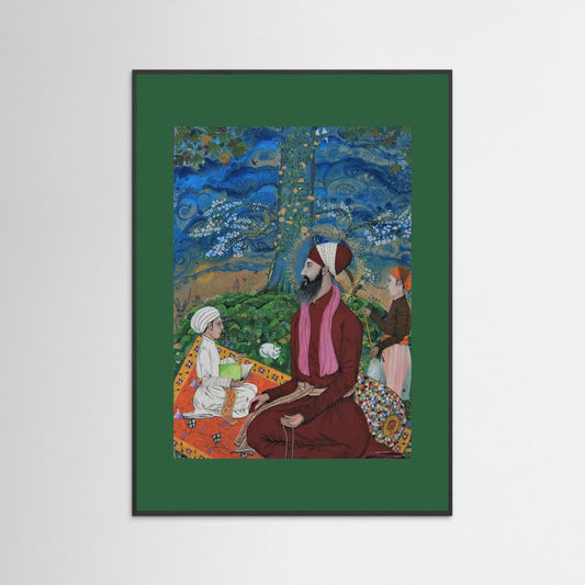 Guru Ram Das under a Chenar Tree.
