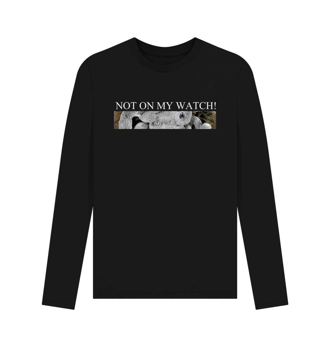 Black Printed Long Sleeve T Shirt