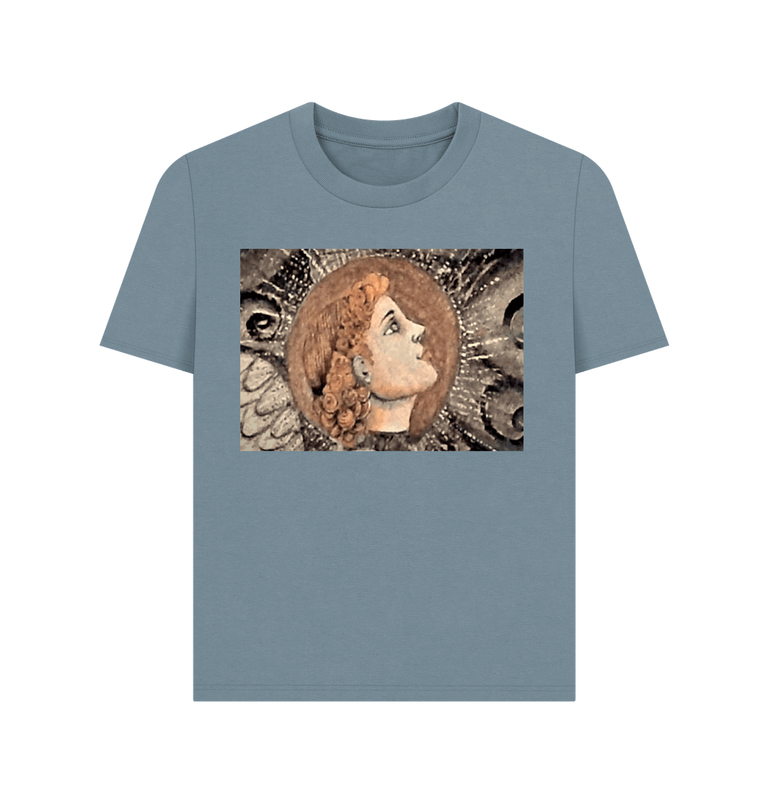 Stone Blue Printed T-shirt