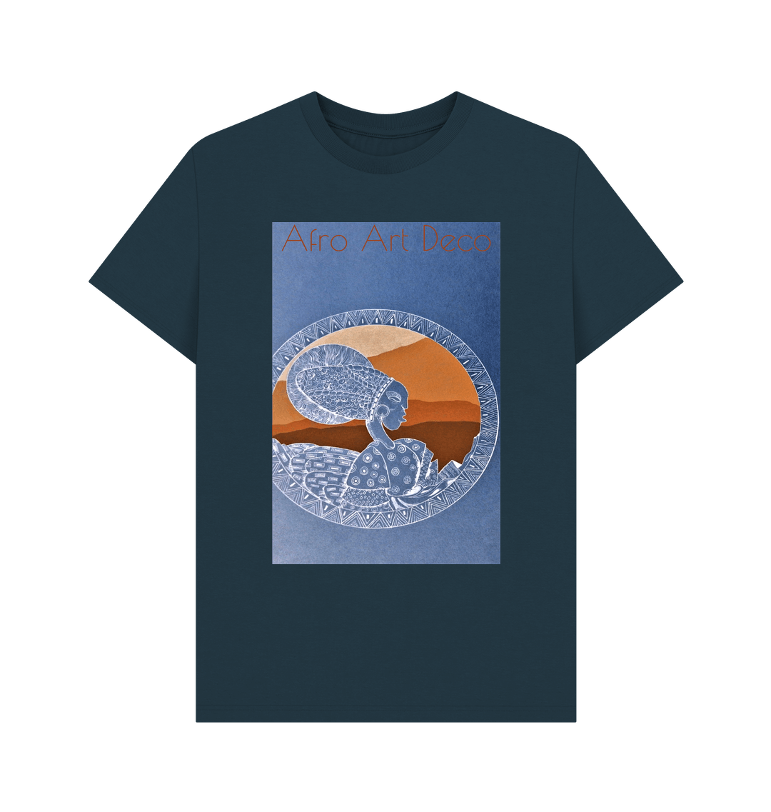 Denim Blue Printed T-shirt