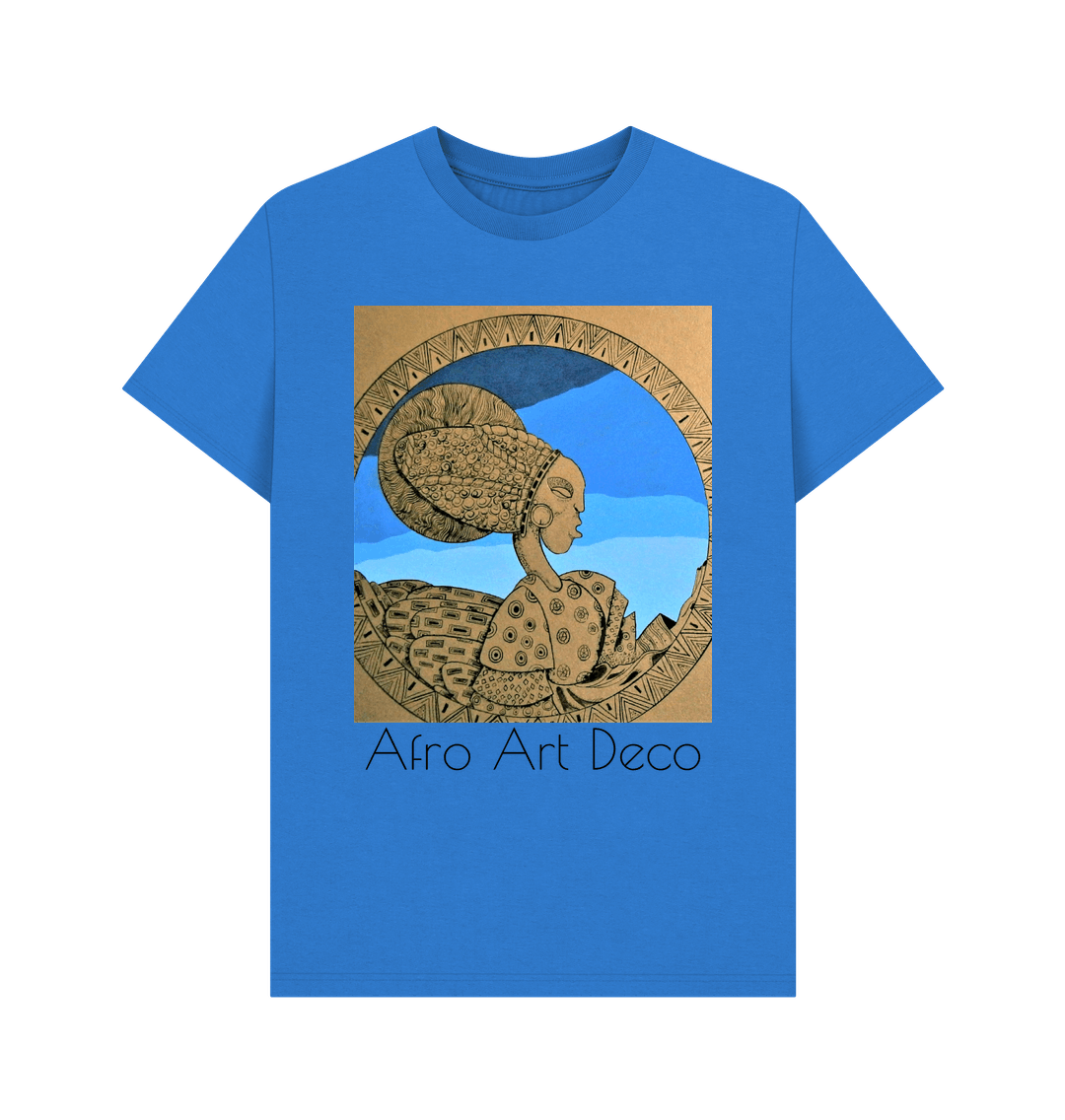 Bright Blue Printed T-shirt