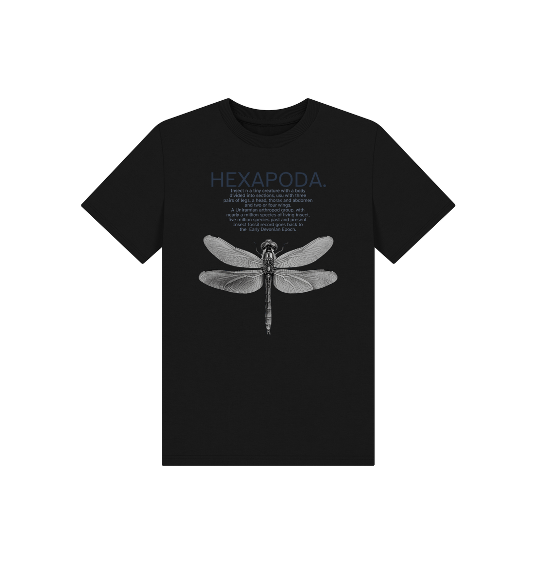 Black Printed Kids T-Shirt
