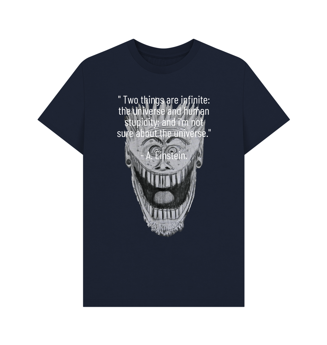 Navy Blue Printed T-shirt