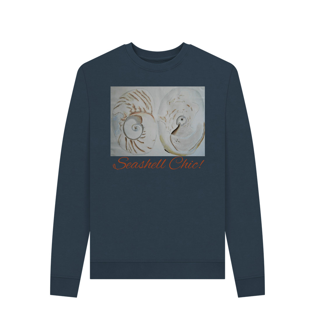 Navy Blue Printed Sweater