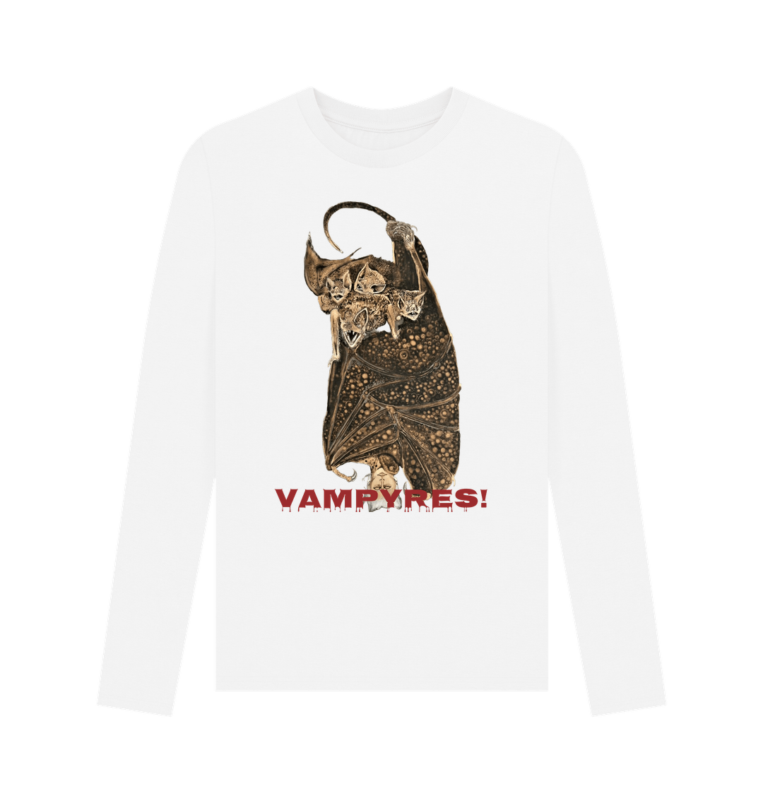 White Printed Long Sleeve T Shirt