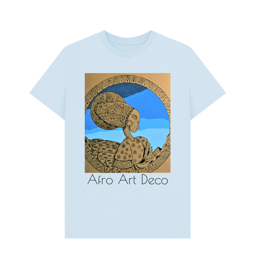 Sky Blue Printed T-shirt