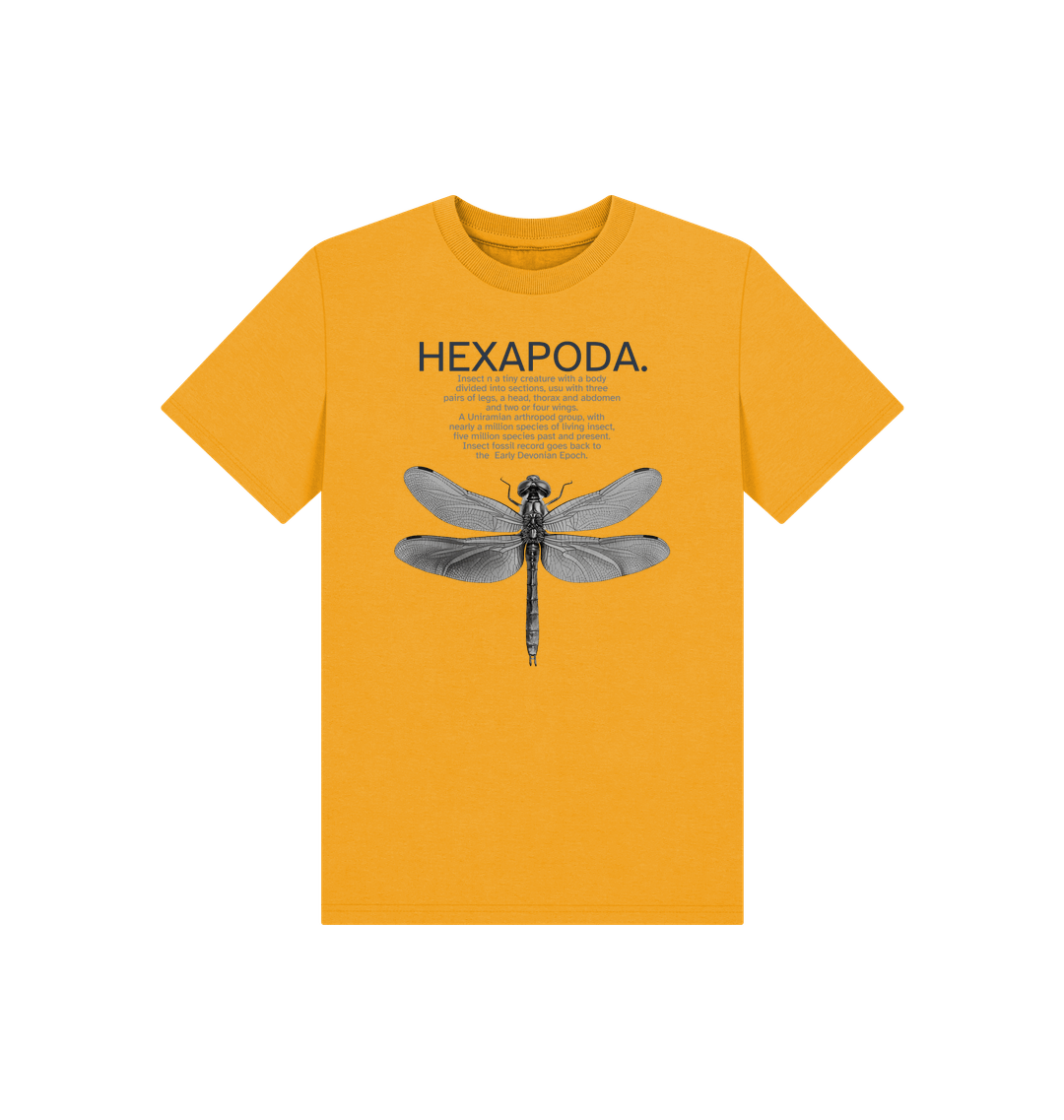 Mustard Printed Kids T-Shirt