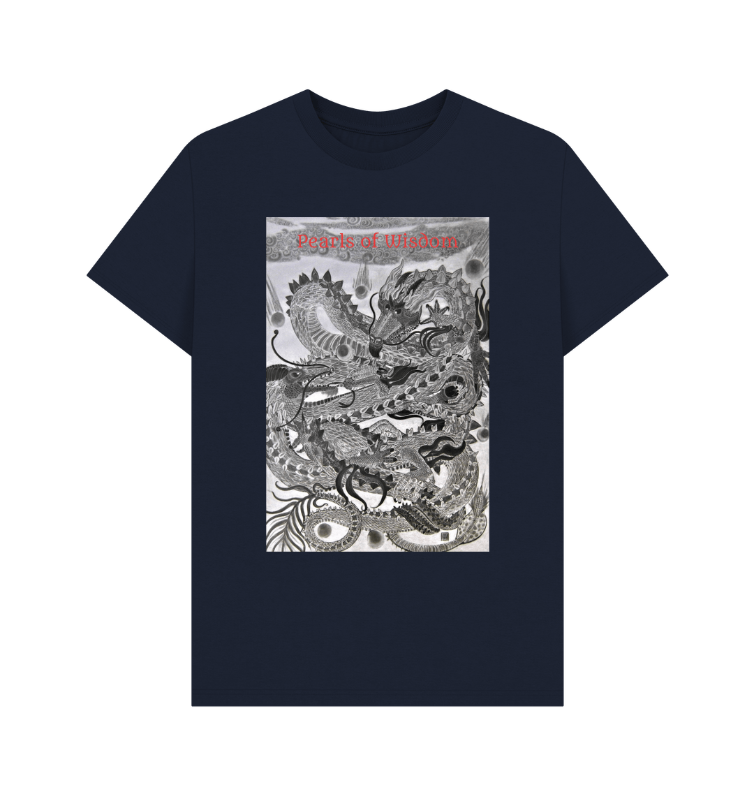 Navy Blue Printed T-shirt