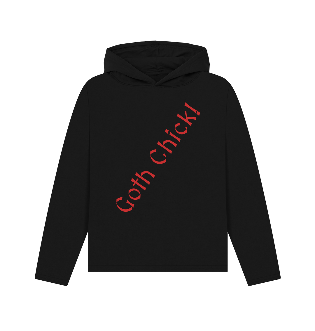 Black Printed Hoody