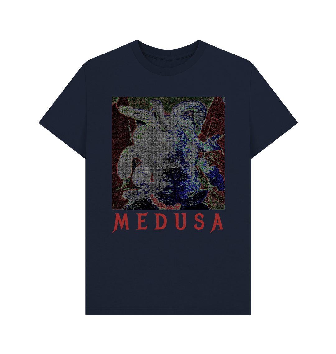 Navy Blue Printed T-shirt