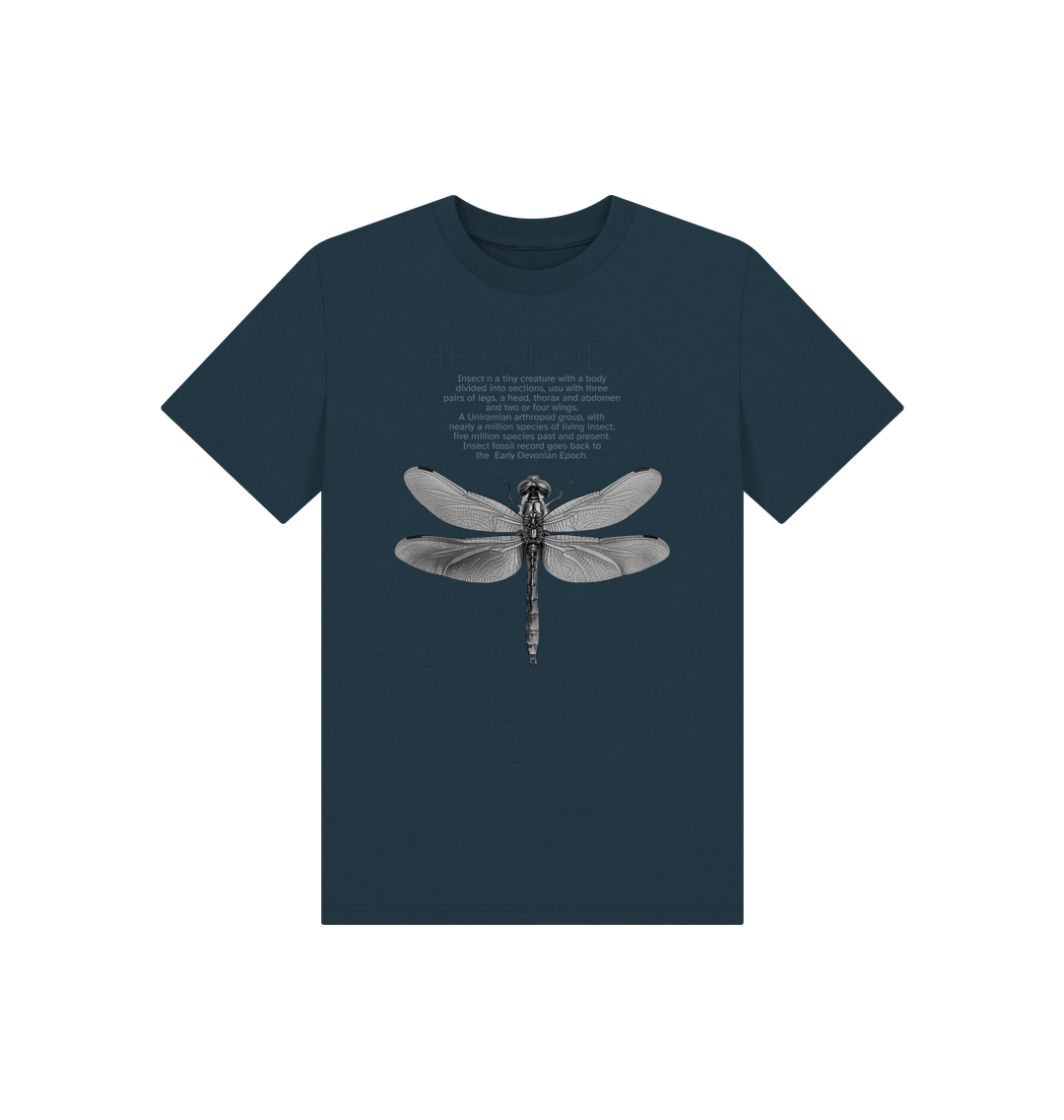 Denim Blue Printed Kids T-Shirt