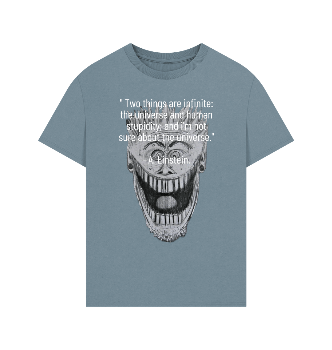 Stone Blue Printed T-shirt