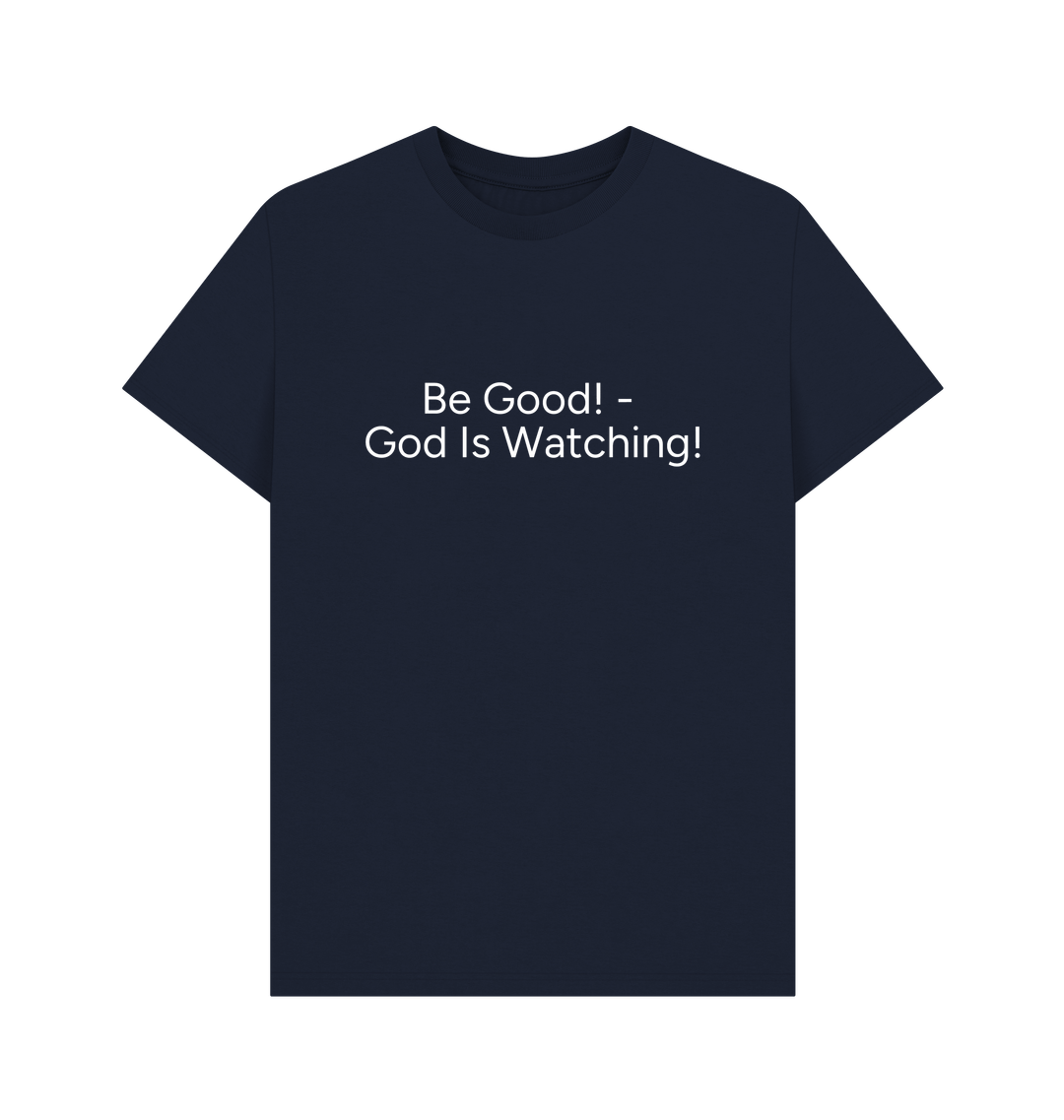Navy Blue Printed T-shirt