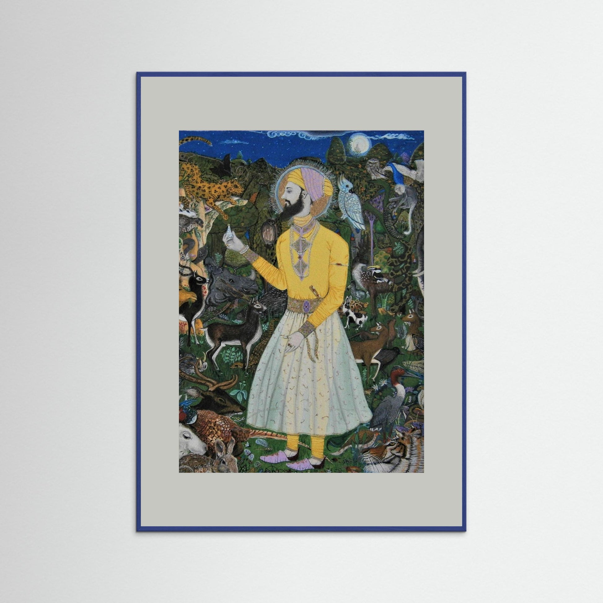 Guru Har Rai In The Celestial Garden