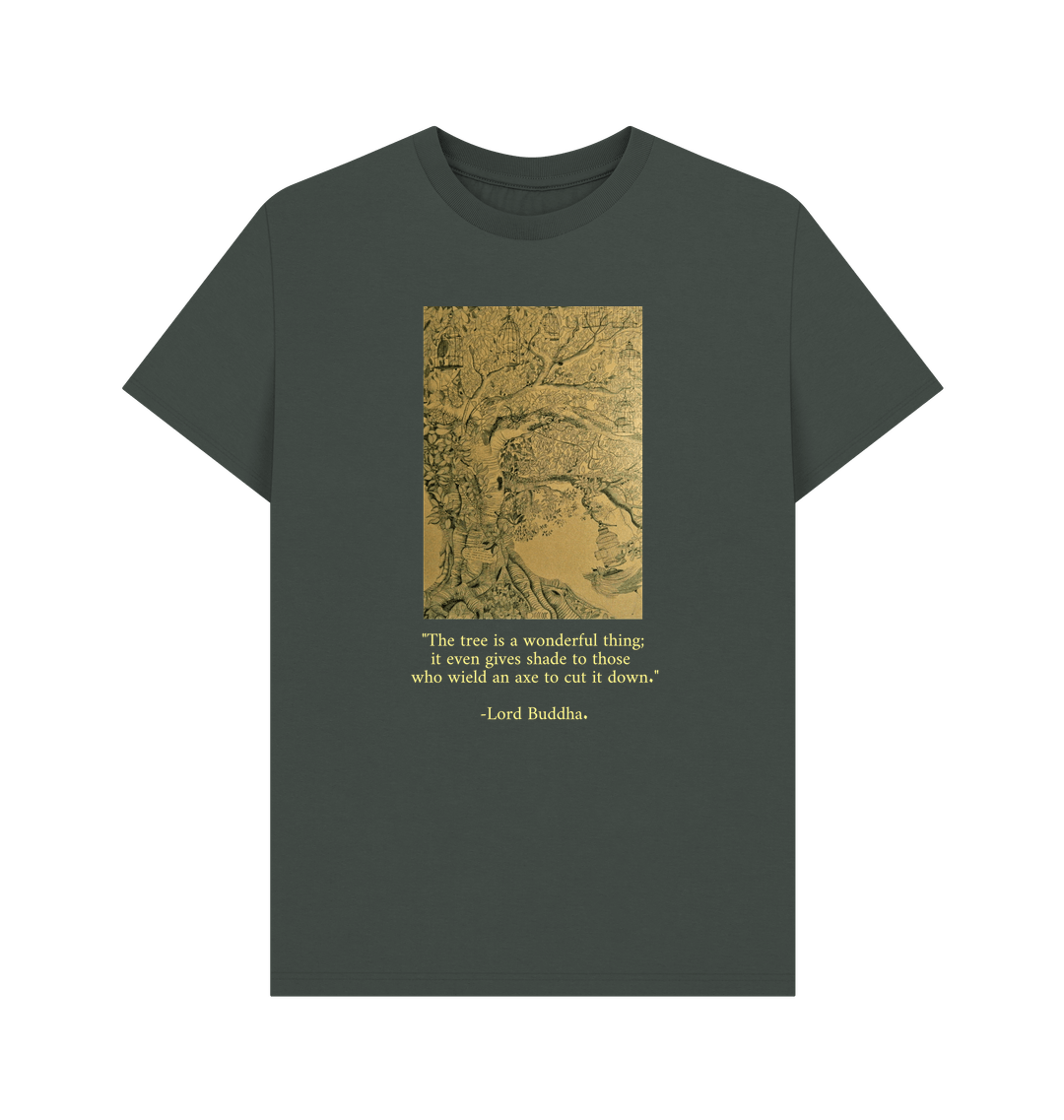 Dark Grey Printed T-shirt