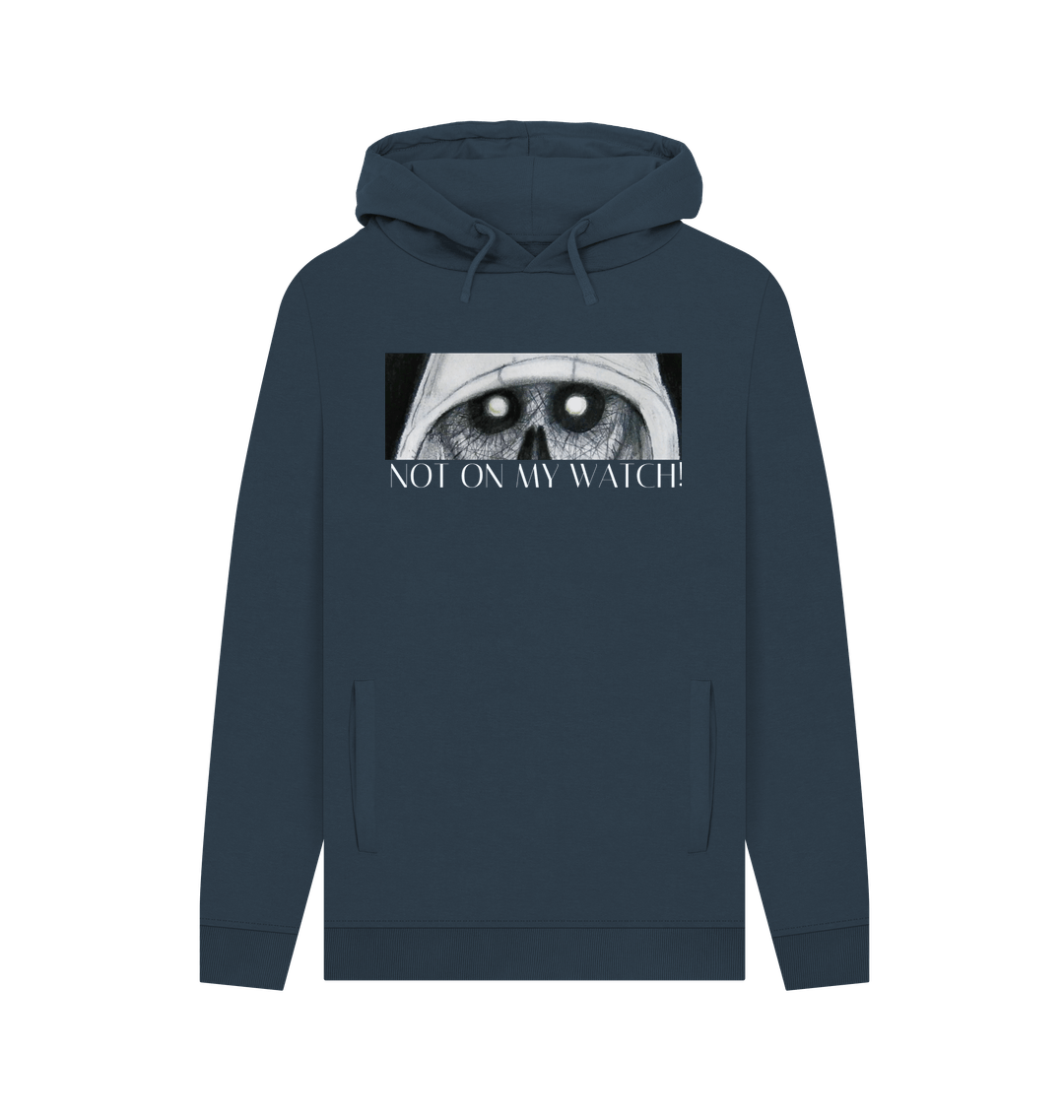 Navy Printed Hoody