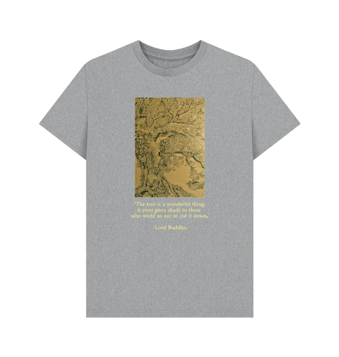 Athletic Grey Printed T-shirt