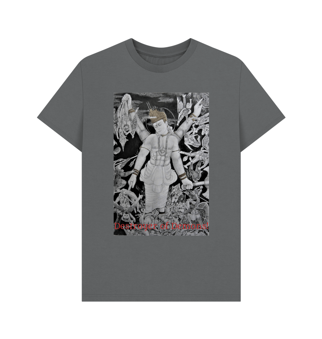 Slate Grey Printed T-shirt