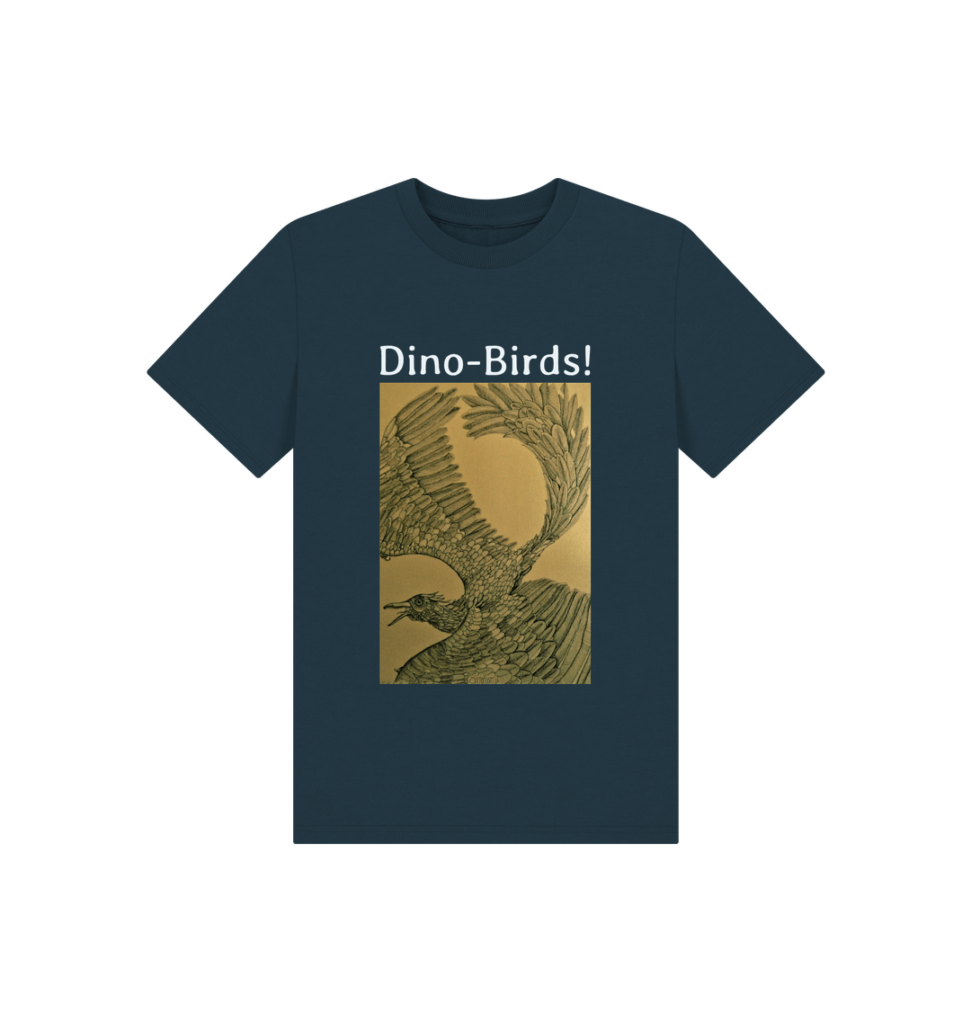 Denim Blue Printed Kids T-Shirt