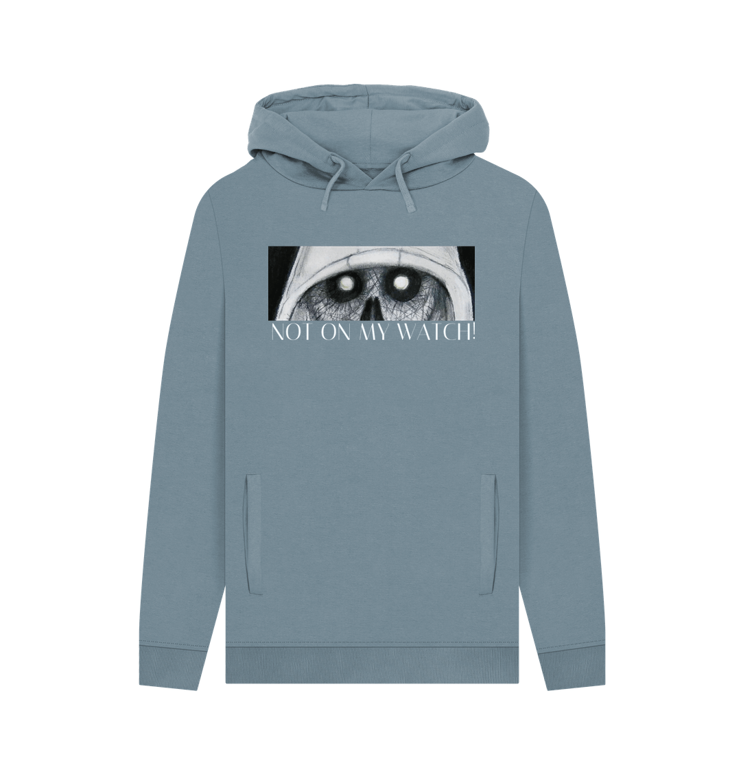 Stone Blue Printed Hoody