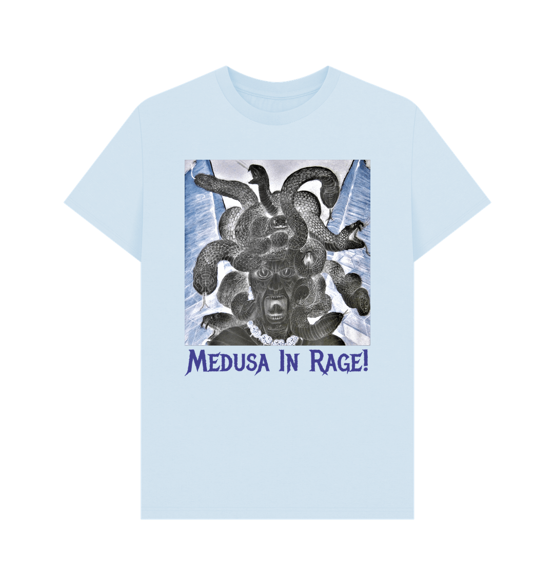 Sky Blue Printed T-shirt