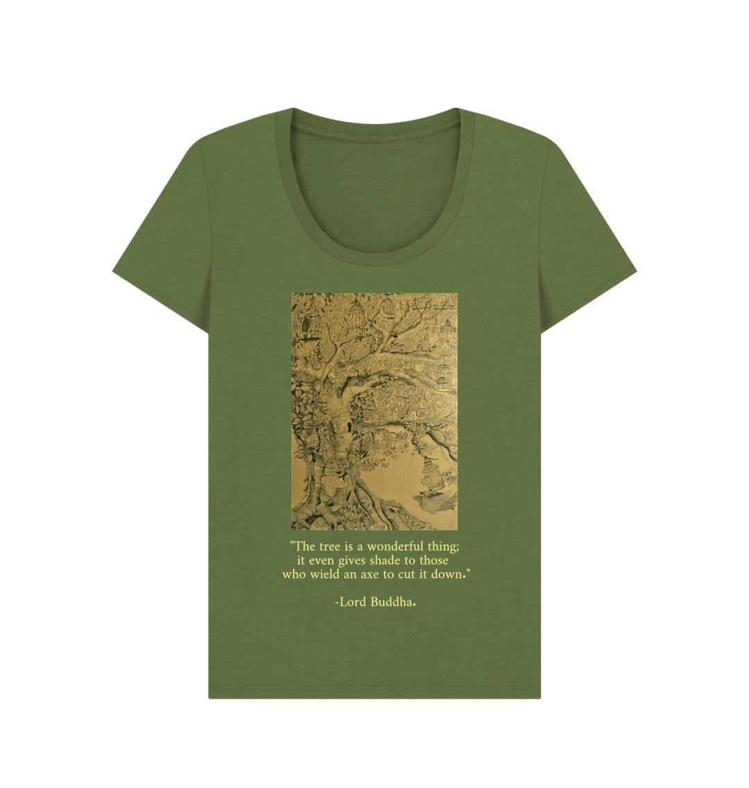 Khaki Printed T-shirt