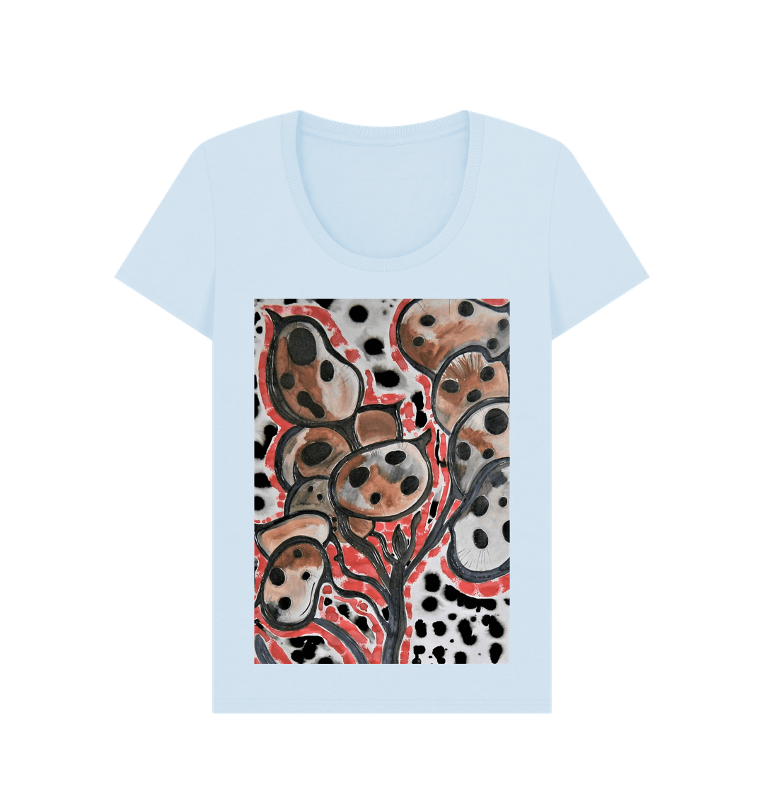 Sky Blue Printed T-shirt