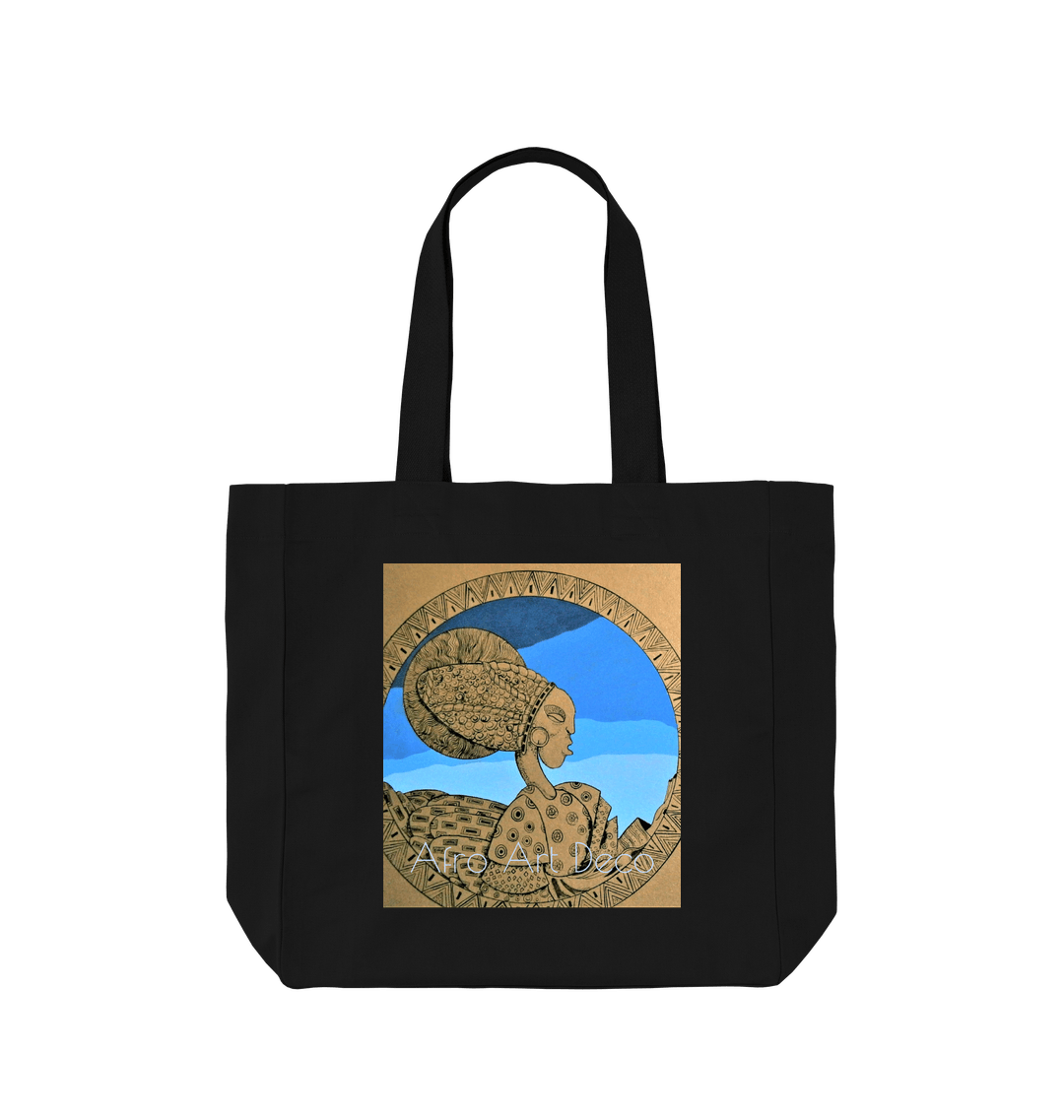 Black Printed Bag