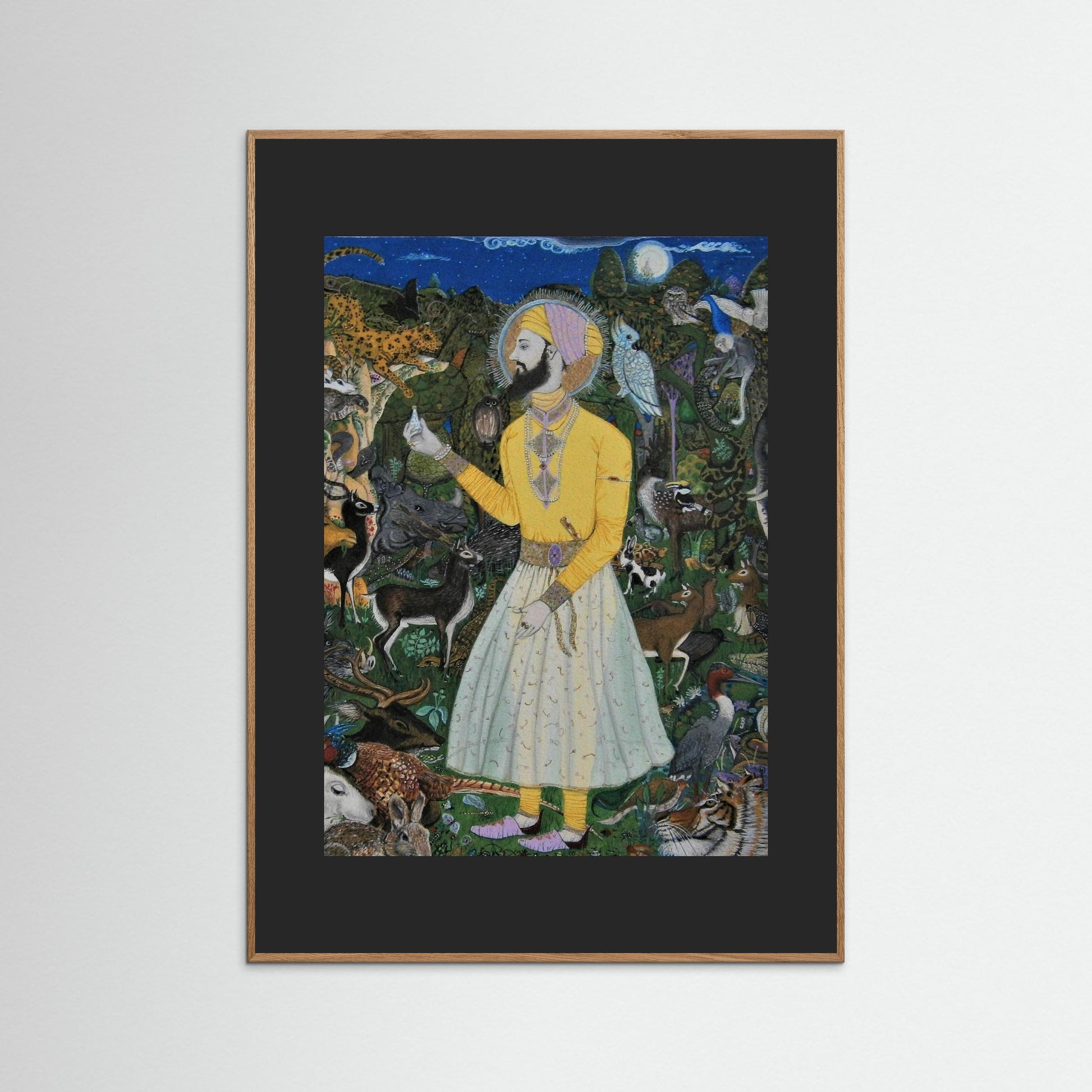 Guru Har Rai In The Celestial Garden