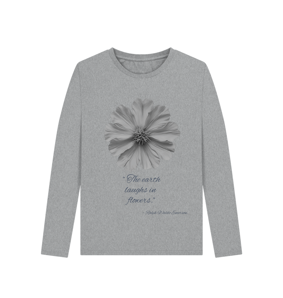 Athletic Grey Printed Long Sleeve T Shirt
