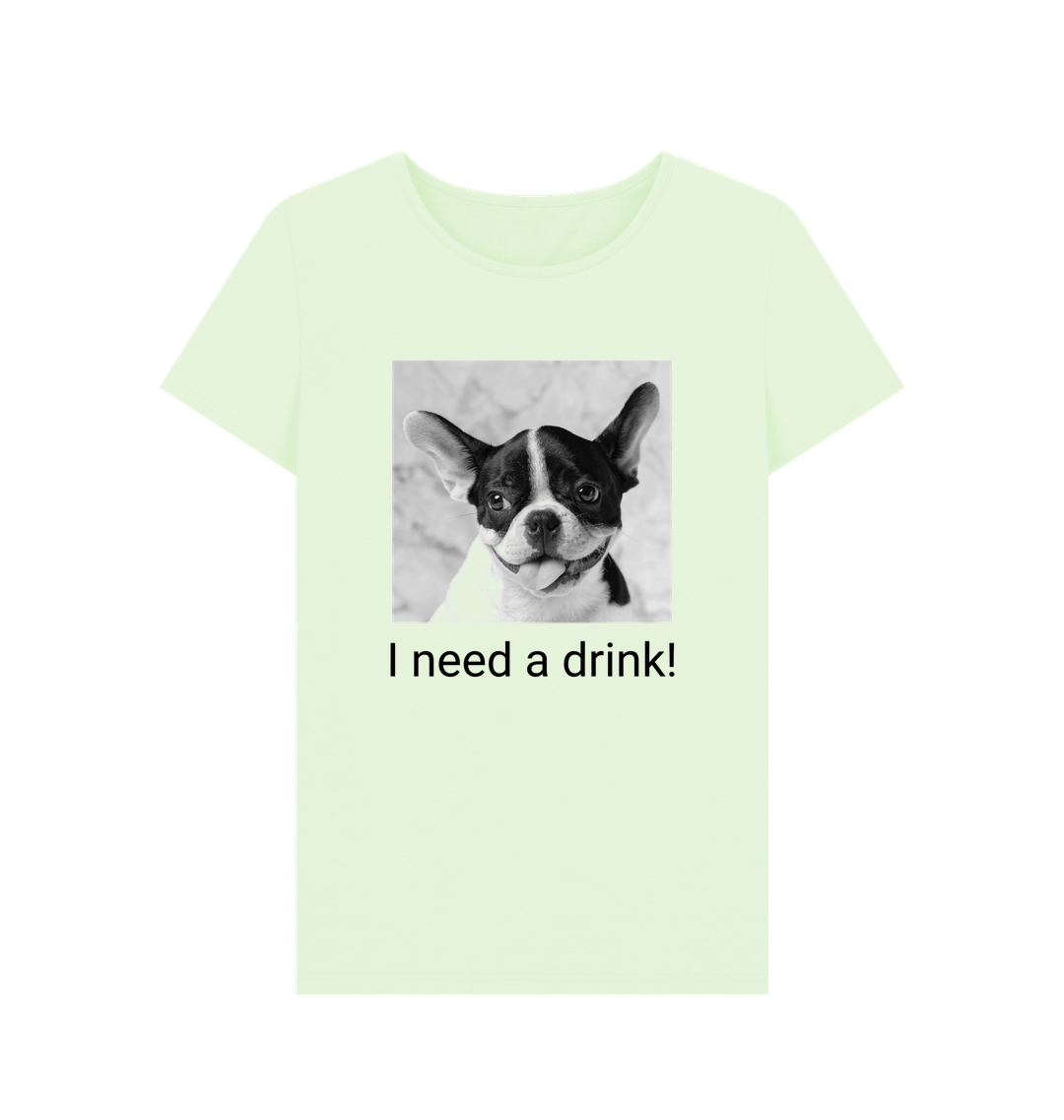 Pastel Green Printed T-shirt