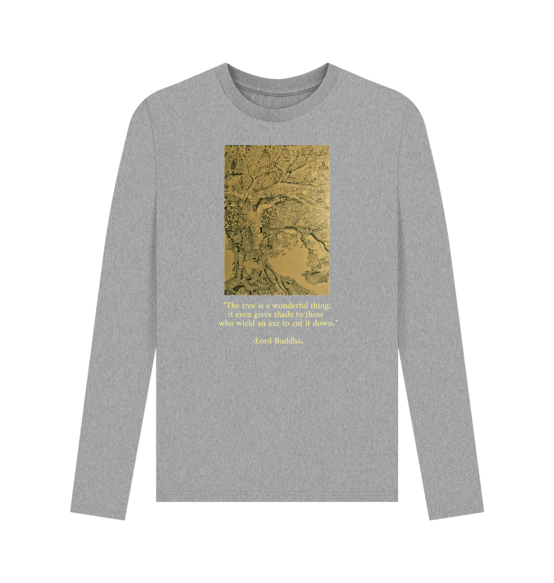 Athletic Grey Printed Long Sleeve T Shirt