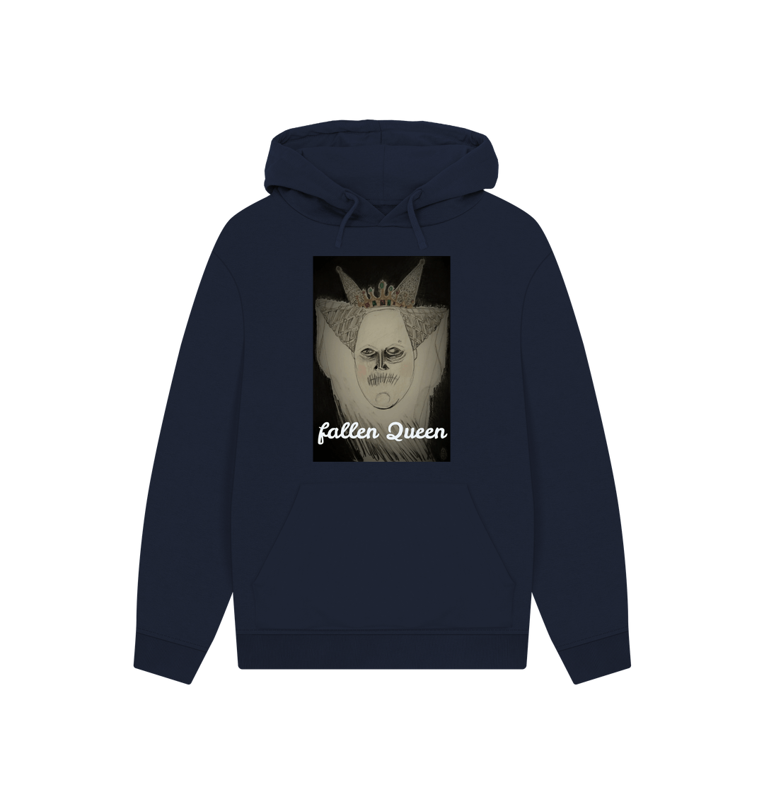 Navy Printed Hoody