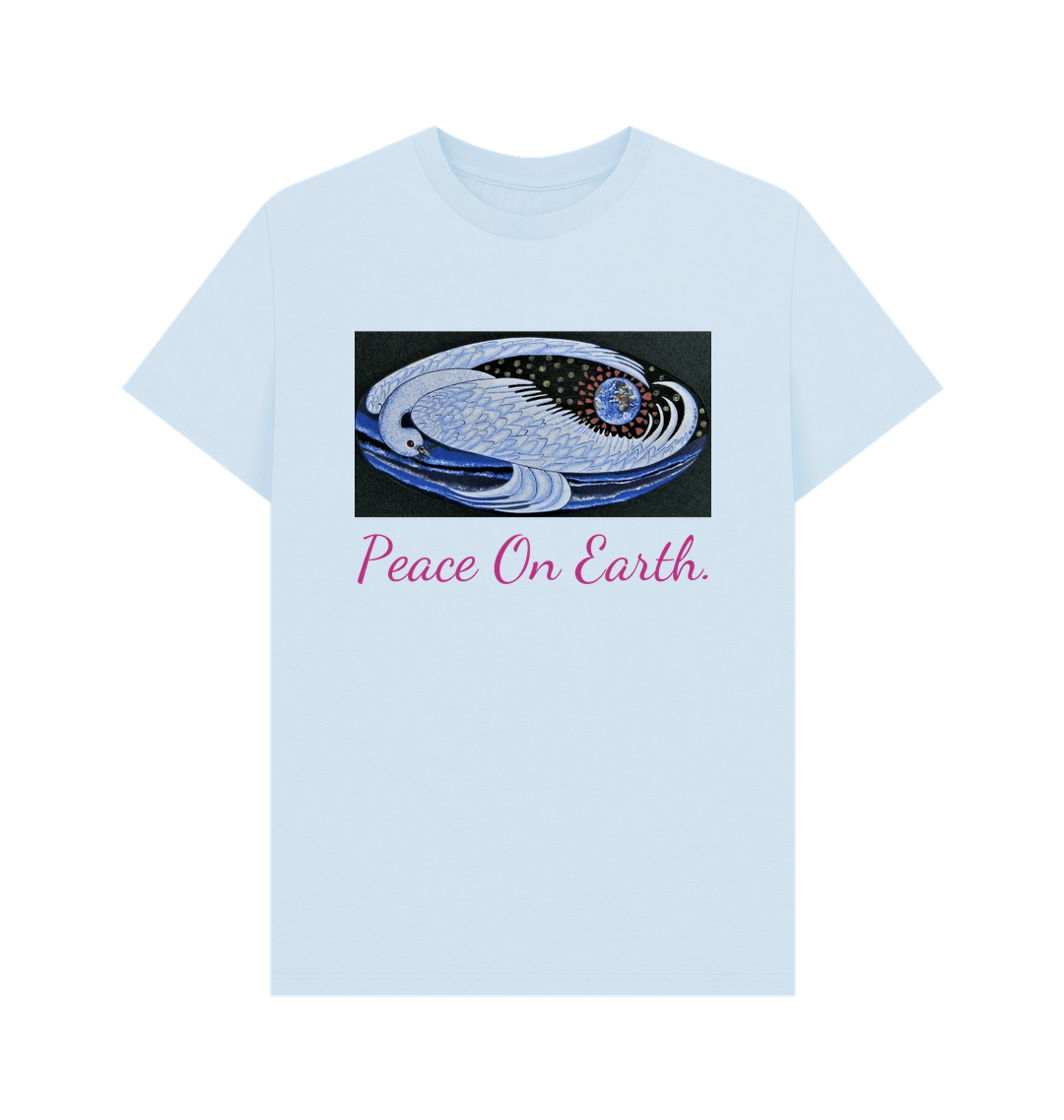 Sky Blue Printed T-shirt