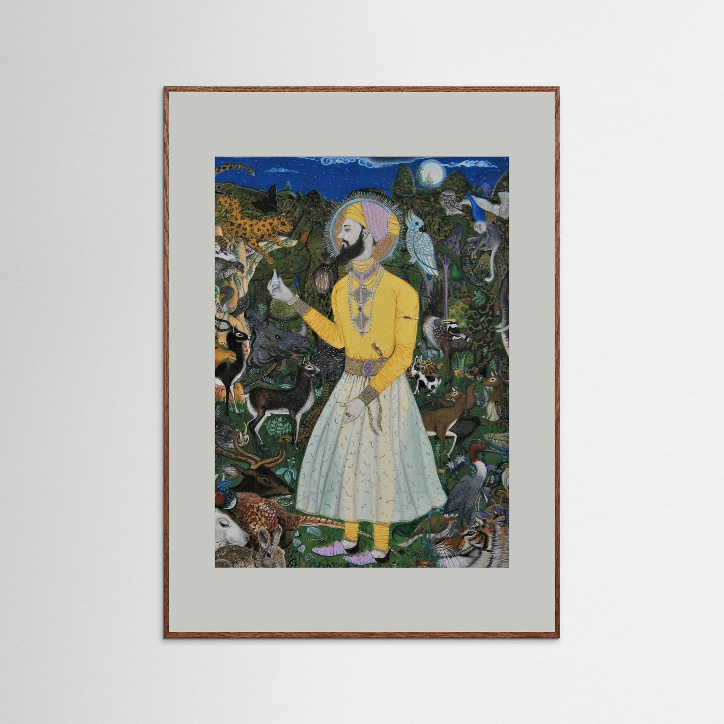 Guru Har Rai In The Celestial Garden