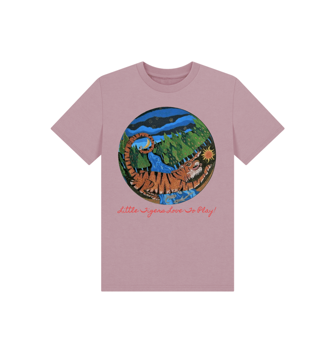 Mauve Printed Kids T-Shirt