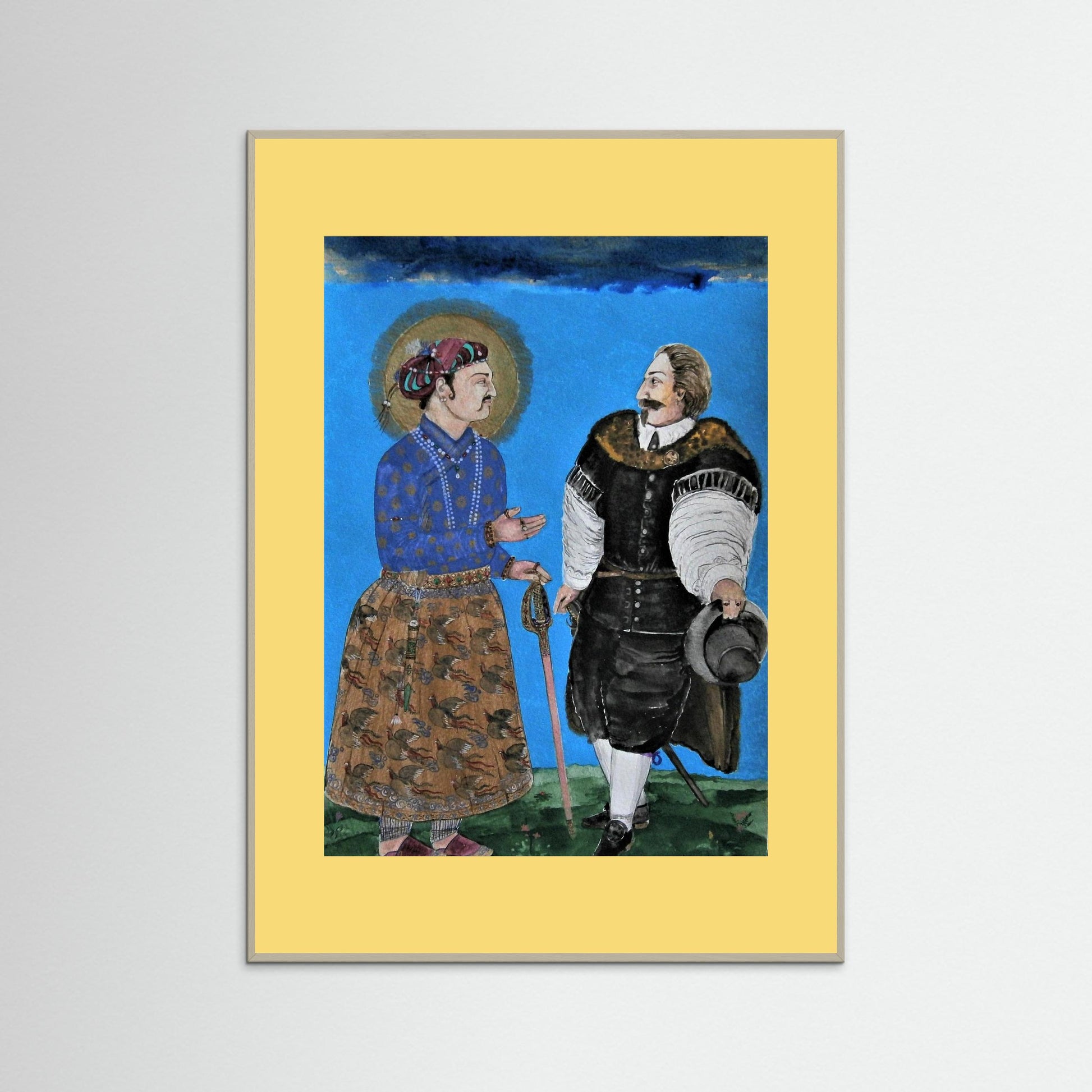 Emperor Jahangir & Sir Thomas Roe.