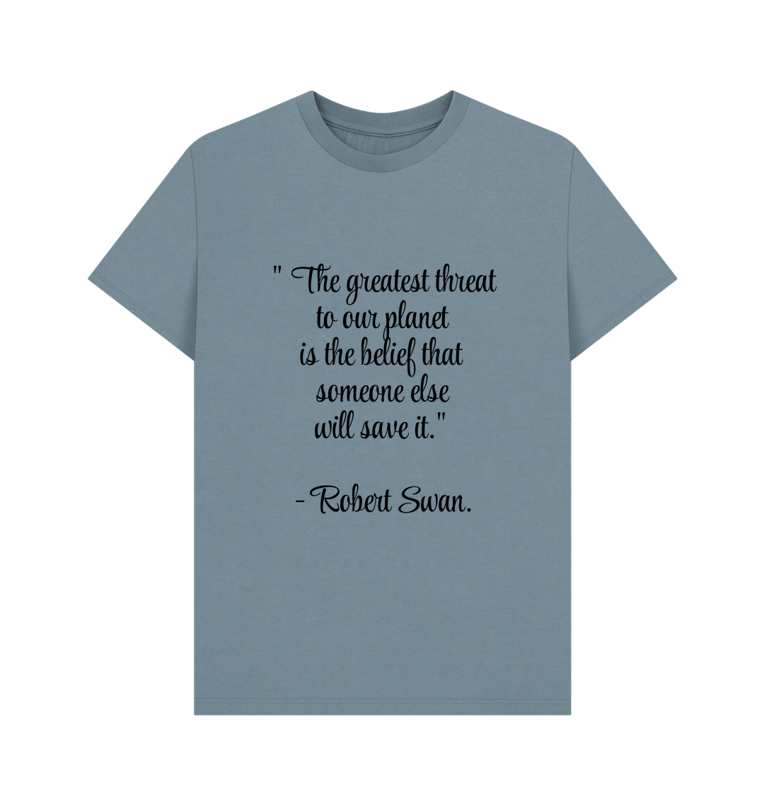 Stone Blue Printed T-shirt