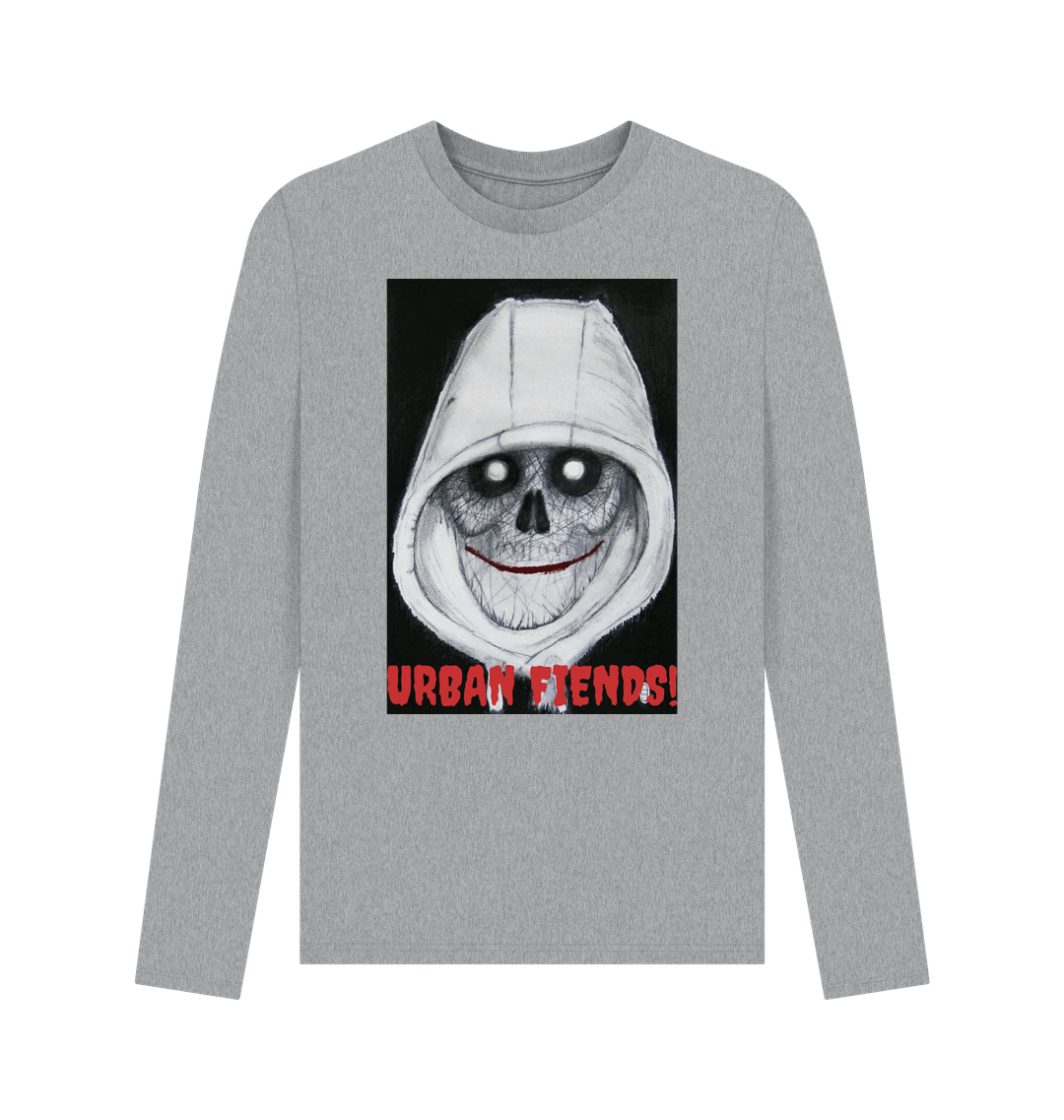 Athletic Grey Printed Long Sleeve T Shirt