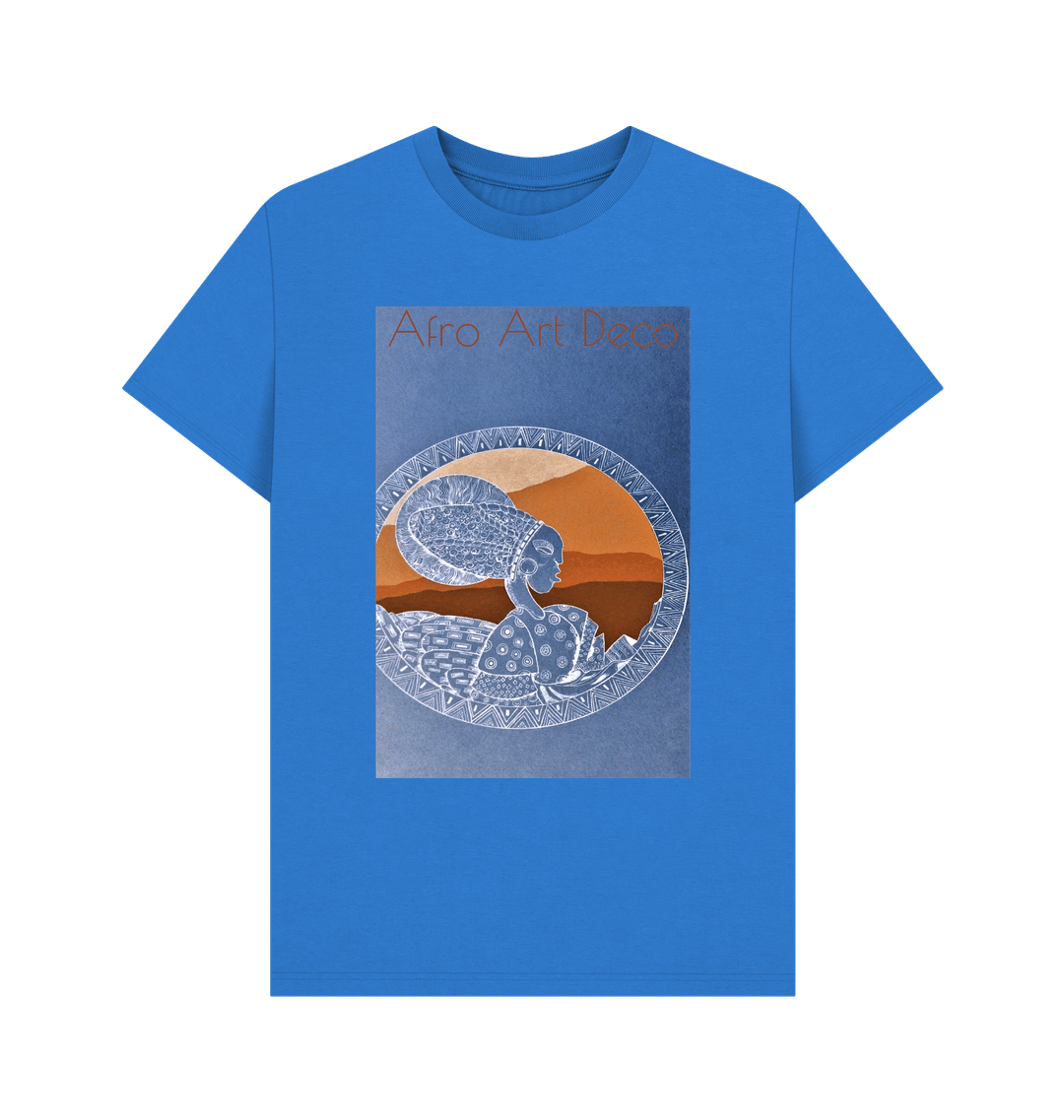 Bright Blue Printed T-shirt