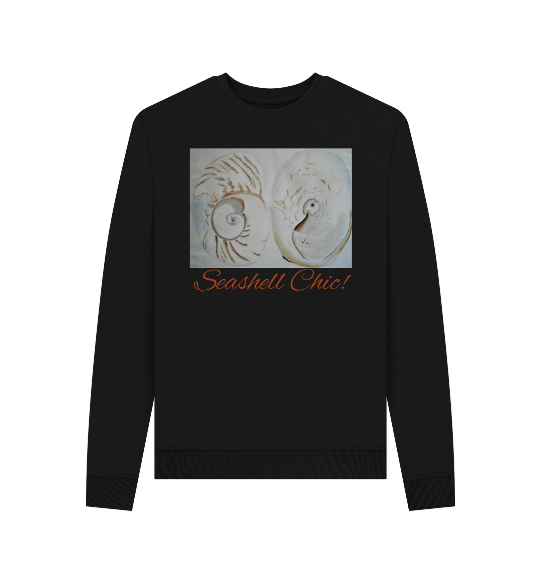 Black Printed Sweater