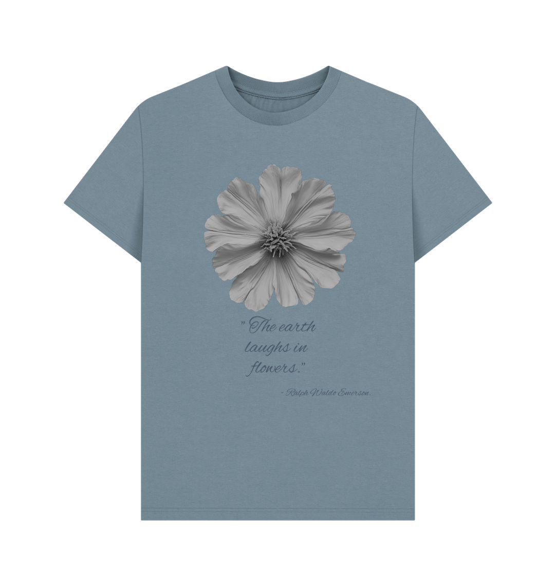 Stone Blue Printed T-shirt