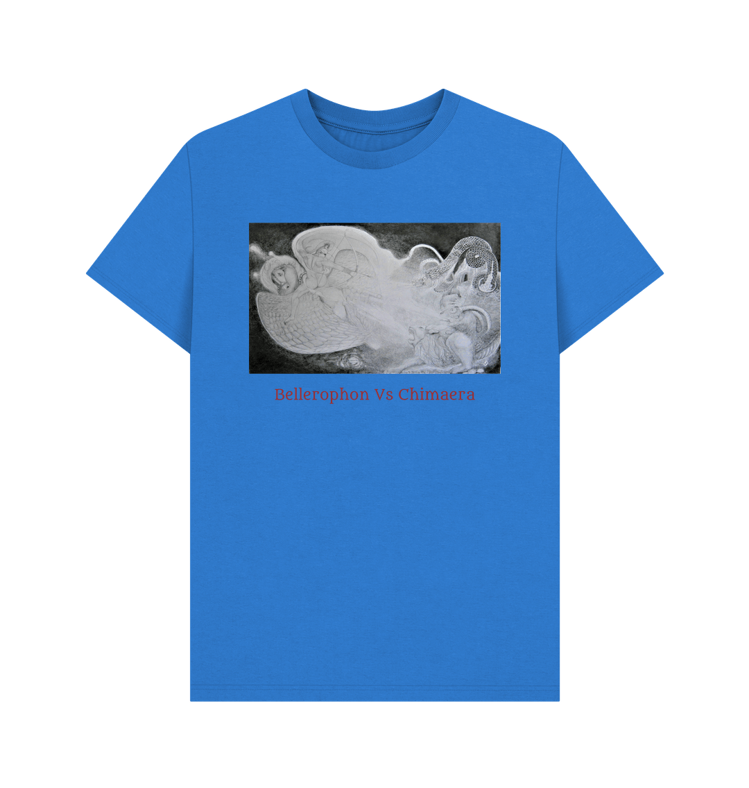 Bright Blue Printed T-shirt