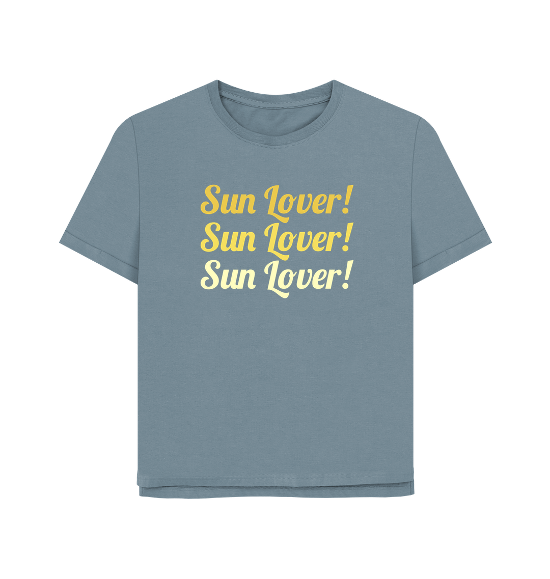 Stone Blue Printed T-shirt