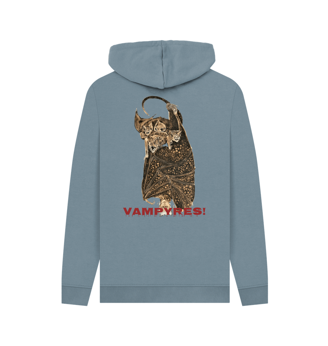 Stone Blue Printed Hoody